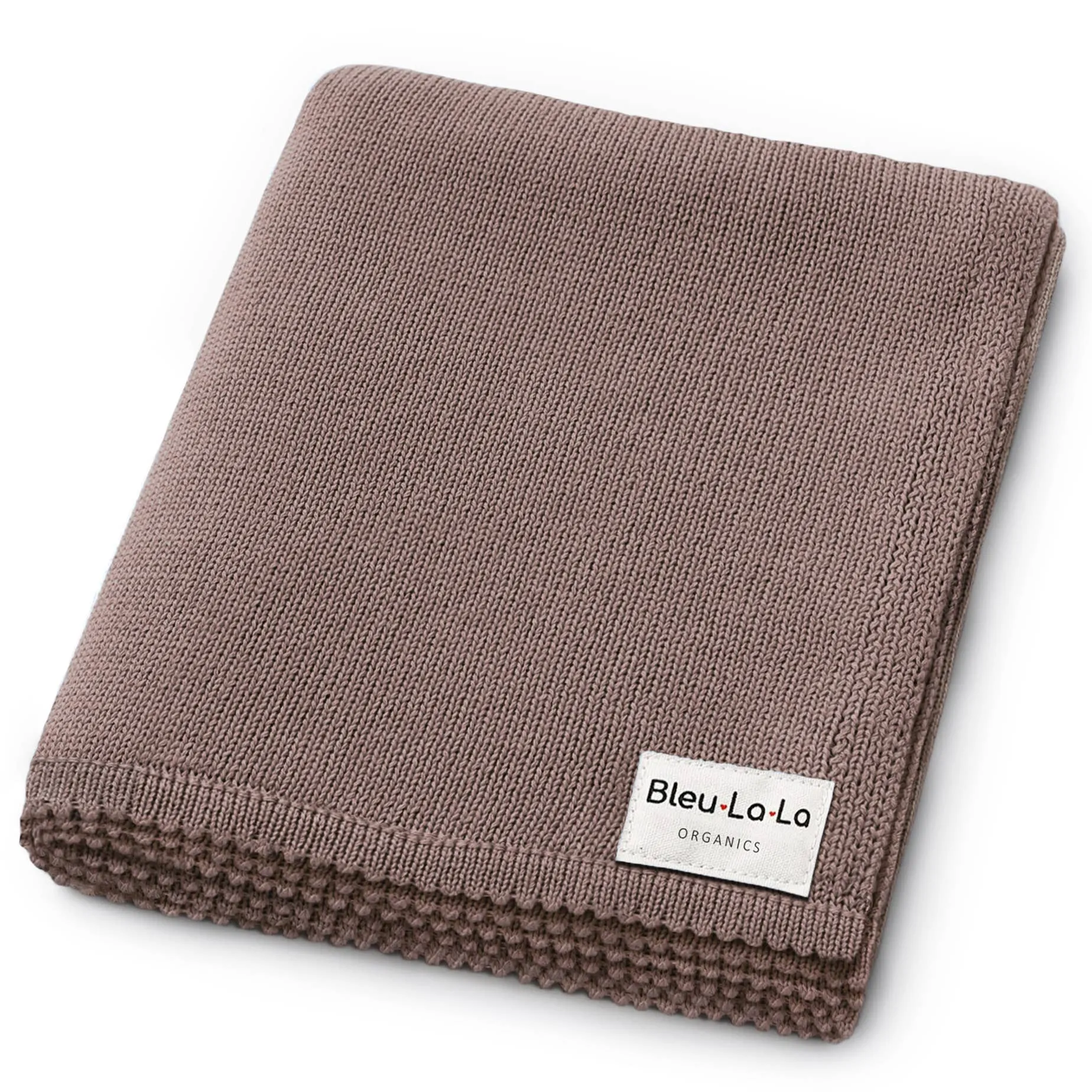 100% Organic Luxe Baby Blanket  : Milk Chocolate