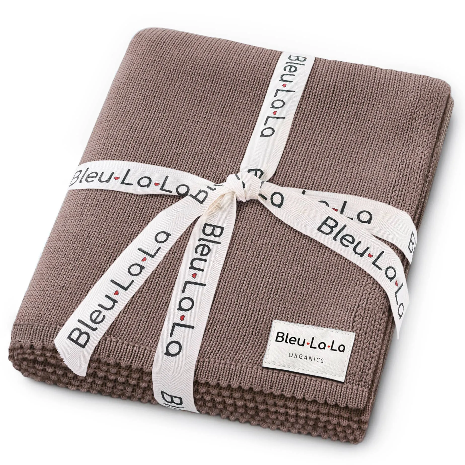 100% Organic Luxe Baby Blanket  : Milk Chocolate