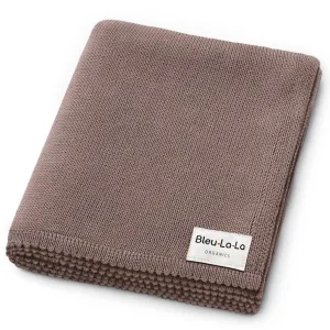 100% Organic Luxe Baby Blanket  : Milk Chocolate