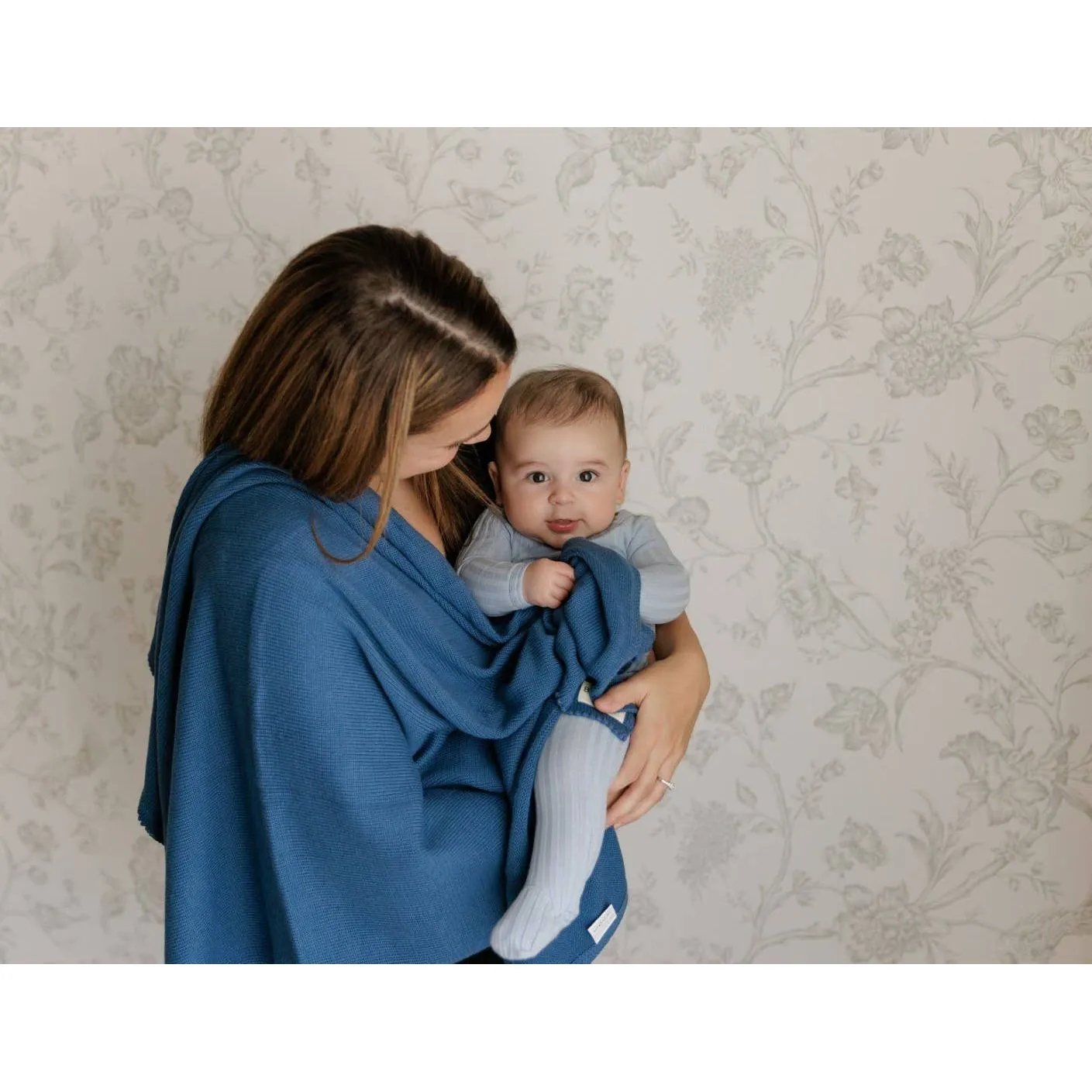 100% Organic Luxe Baby Blanket  : Milk Chocolate