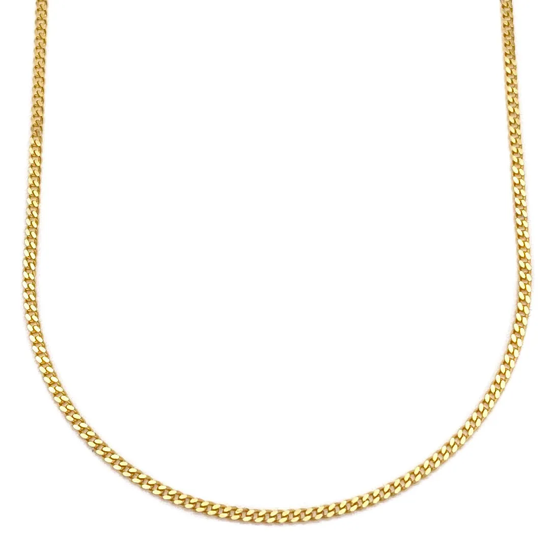 10k Cuban Fine Chain 1mm