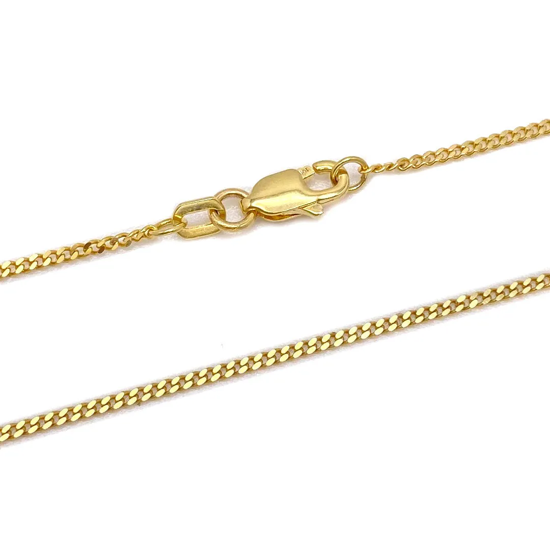 10k Cuban Fine Chain 1mm