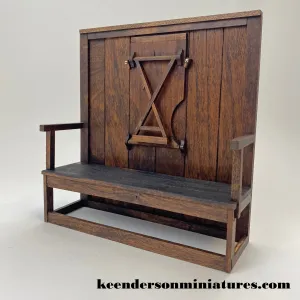 19th Century English Tavern Settle