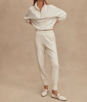 27.5" Slim Cuff Pant In Ivory Marl