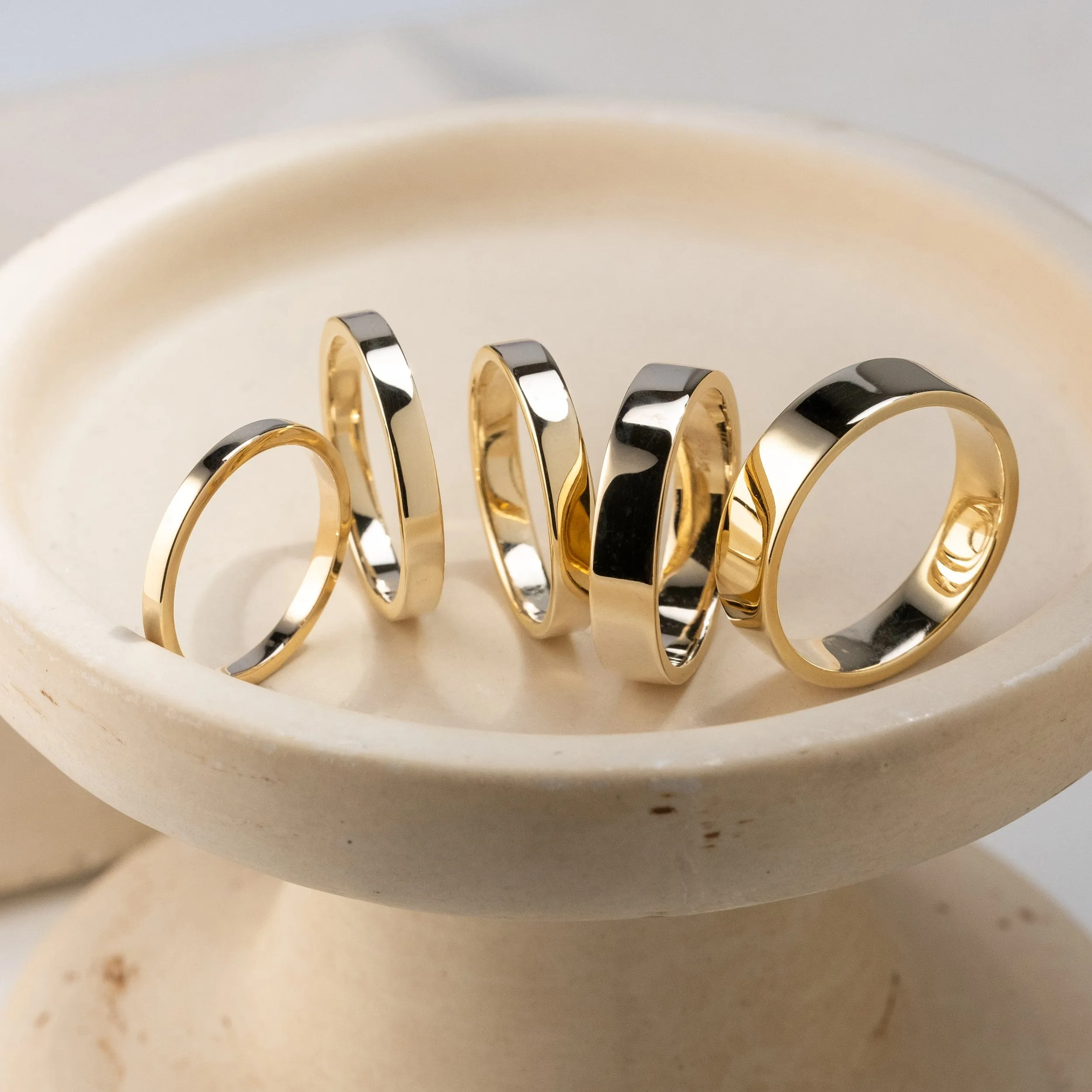 3mm Flat Wedding Band