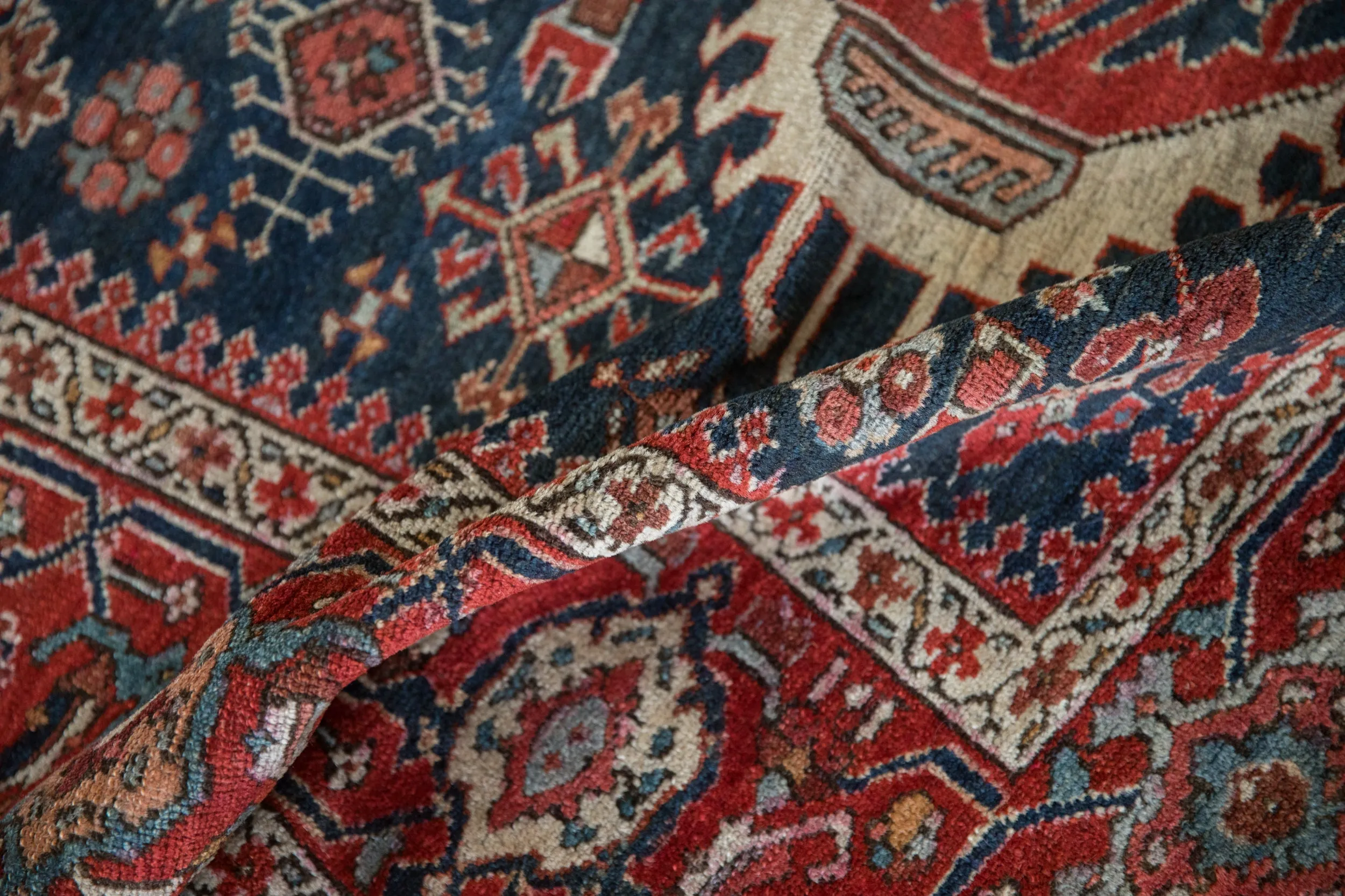 4.5x5.5 Antique Fine Karaja Square Rug