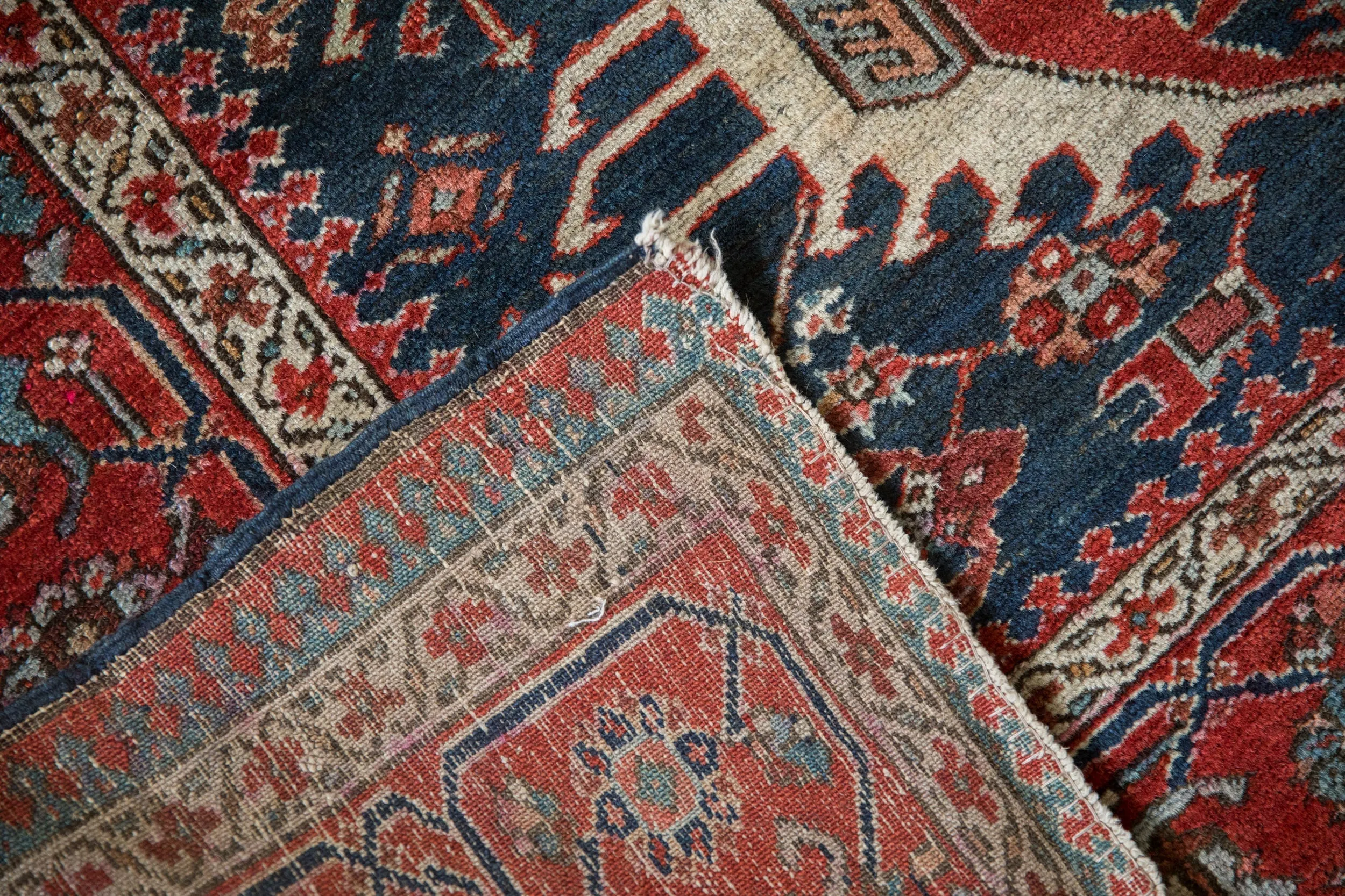 4.5x5.5 Antique Fine Karaja Square Rug