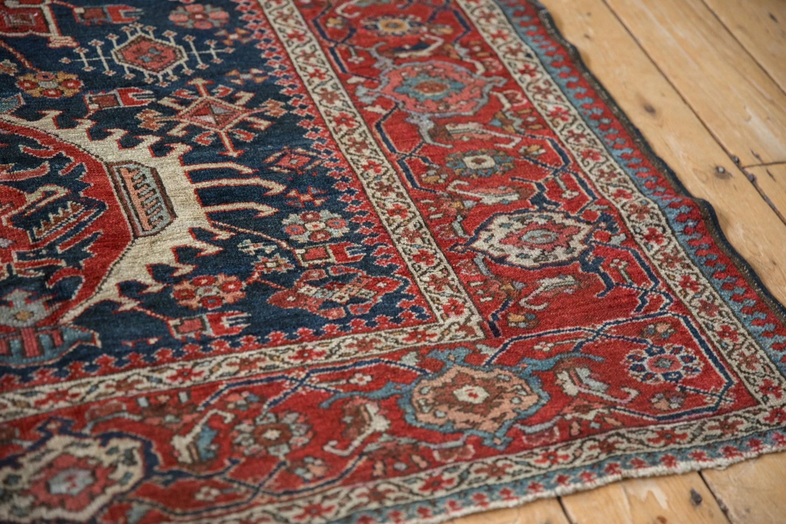 4.5x5.5 Antique Fine Karaja Square Rug