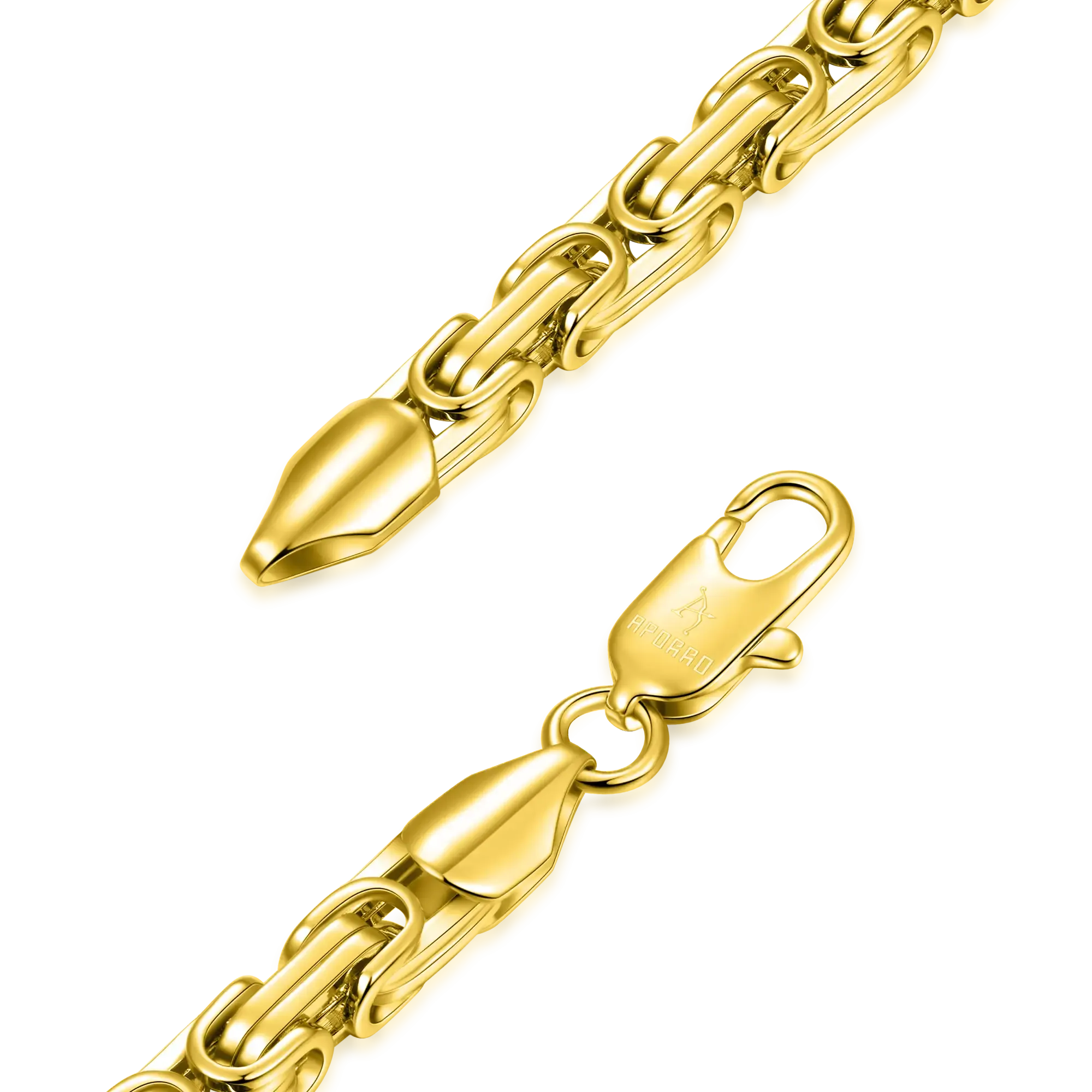 4mm Byzantine Chain - Yellow Gold