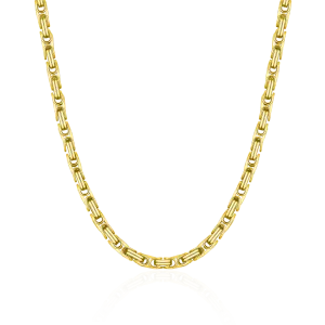 4mm Byzantine Chain - Yellow Gold