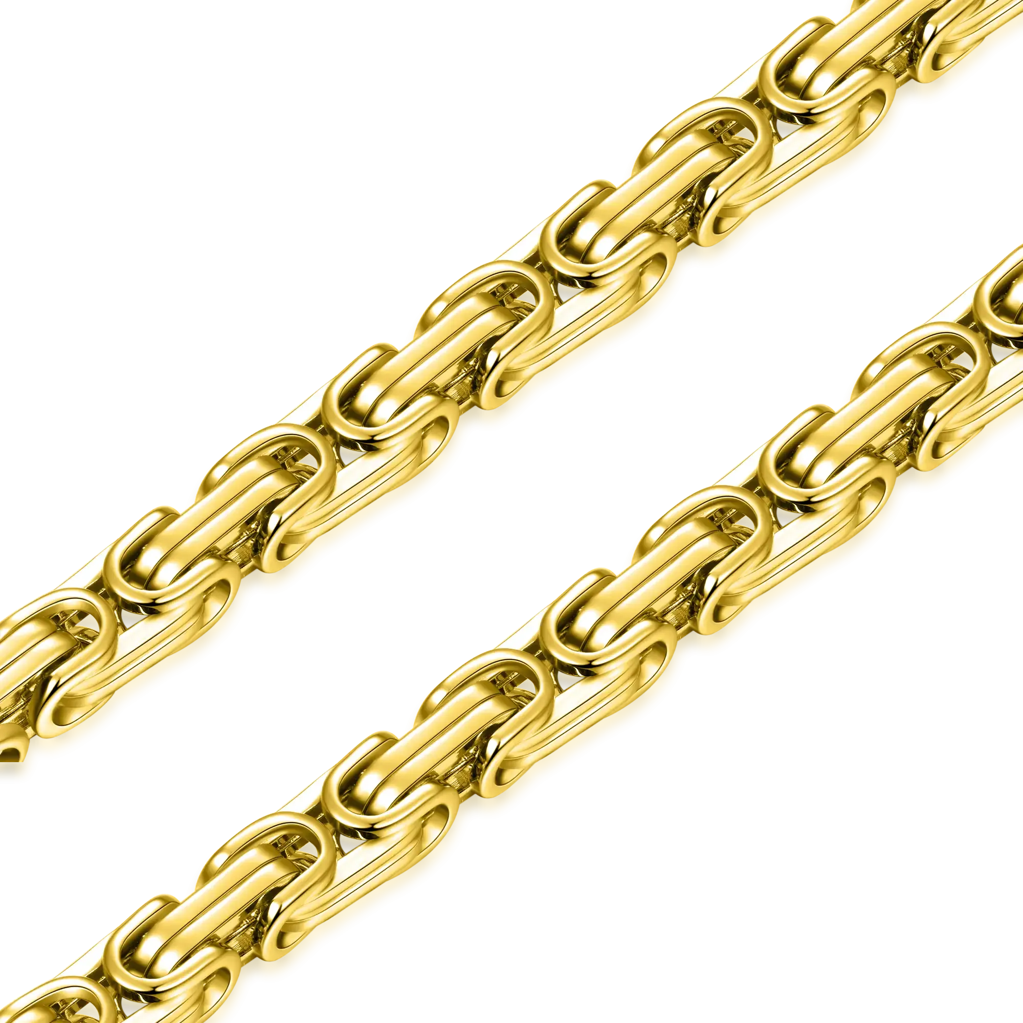 4mm Byzantine Chain - Yellow Gold