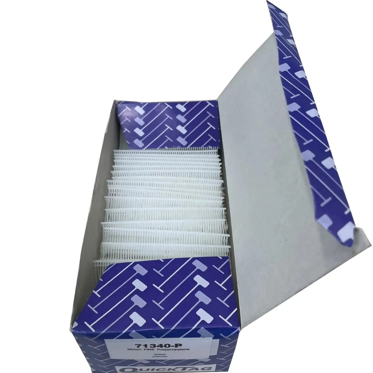 50mm Tagging Attachments QuickTak Fine Fabric Natural Garment Tags