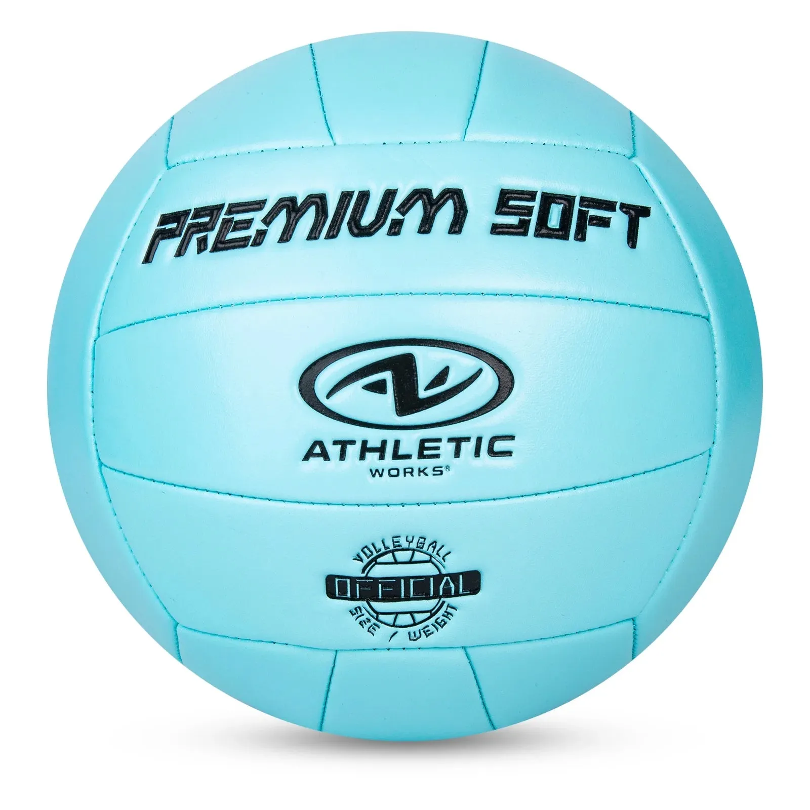 (6 Pack)  Size 5 Premium Soft Volleyball, Blue