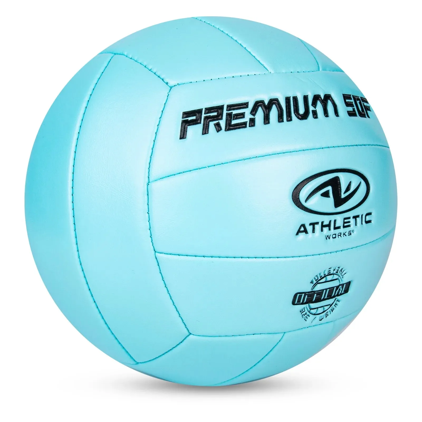 (6 Pack)  Size 5 Premium Soft Volleyball, Blue