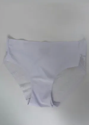 Adele White Lace Back Briefs