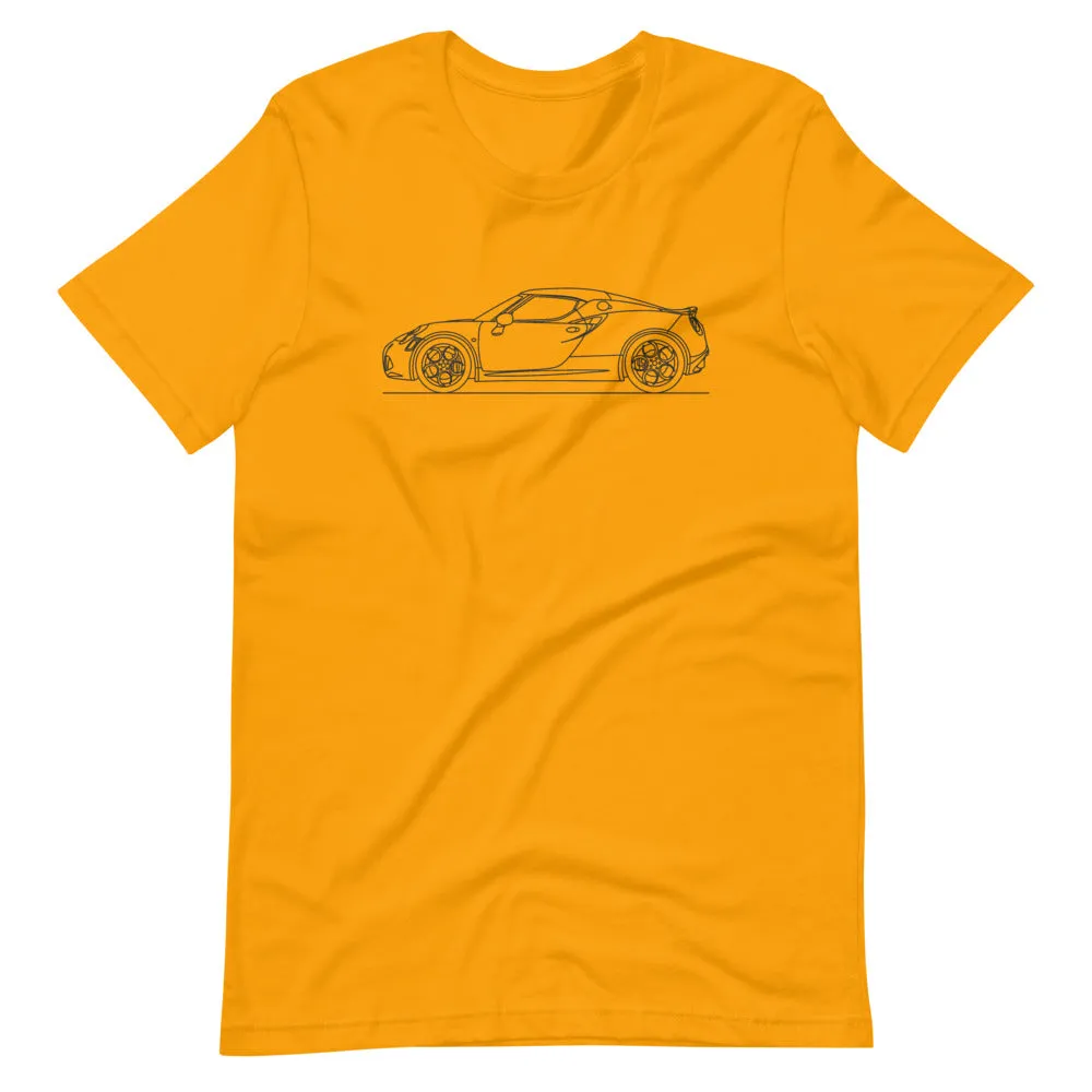 Alfa Romeo 4C silhouette T-shirt