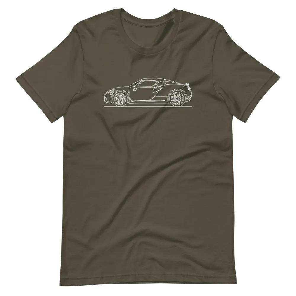 Alfa Romeo 4C silhouette T-shirt