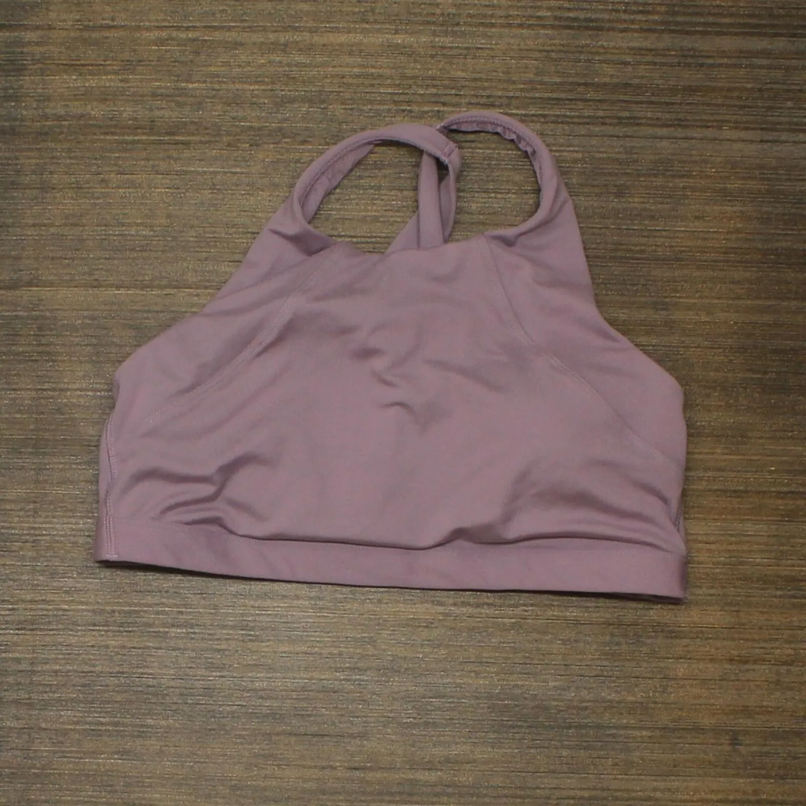 All in Motion Womens Mesh Lined Crossback Sports Bra Purple L