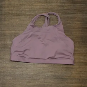 All in Motion Womens Mesh Lined Crossback Sports Bra Purple L