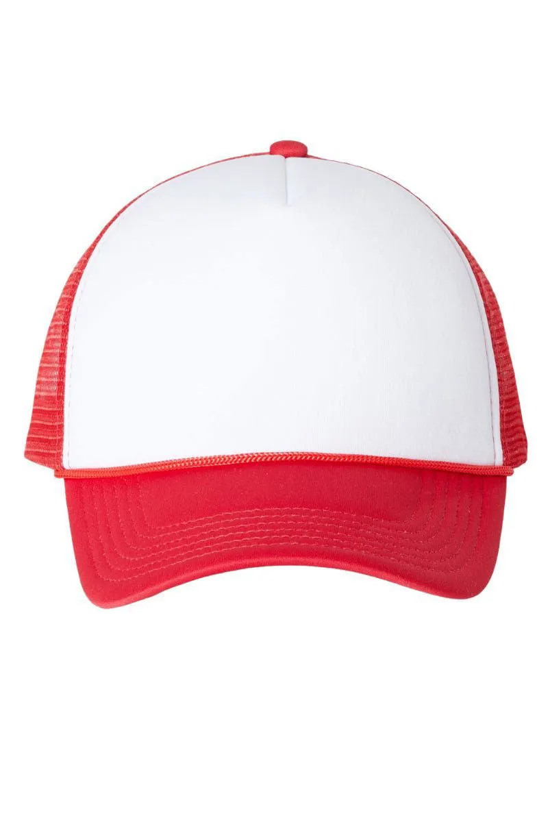 All The Hearts Mama Red Foam Mesh Back Trucker Cap