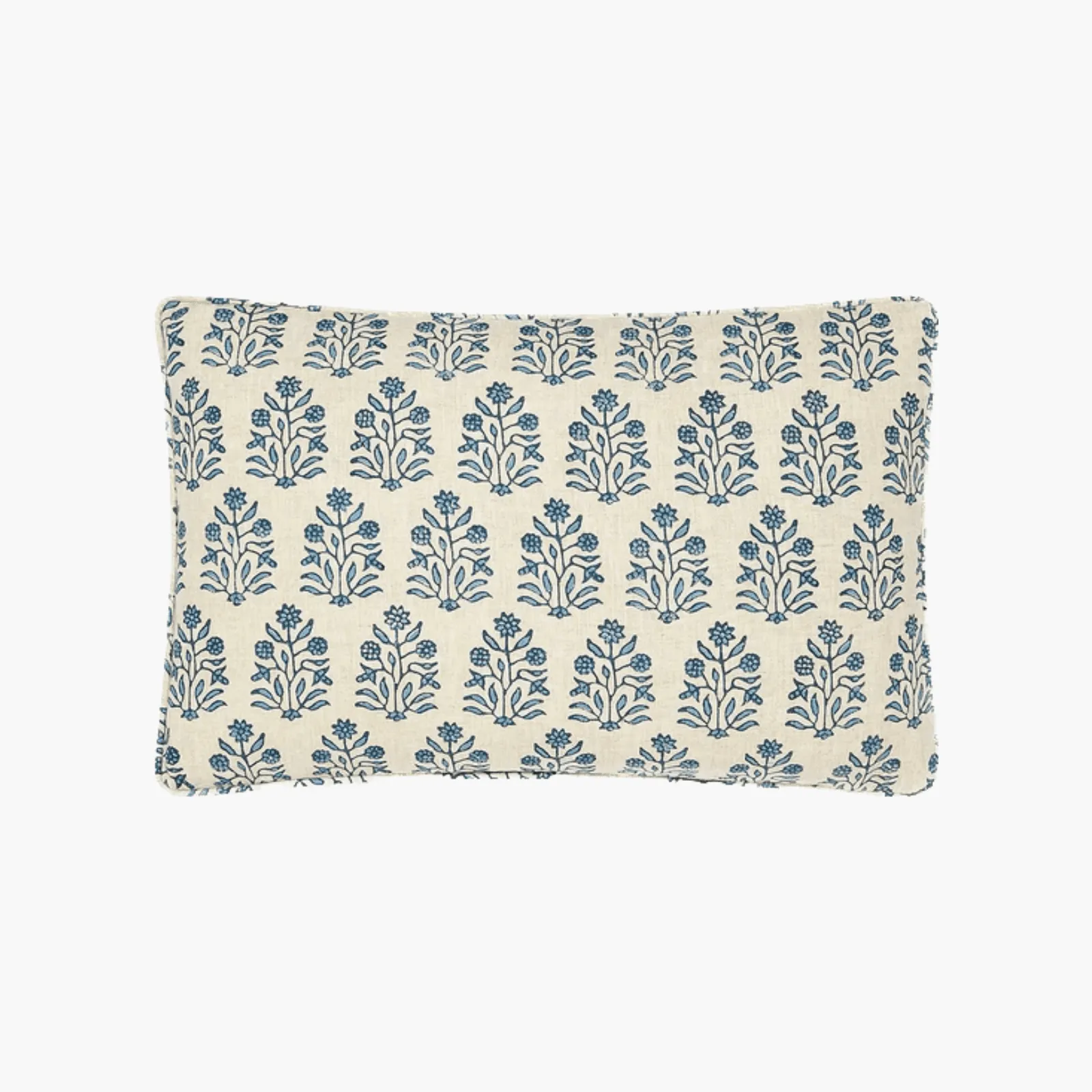 Amer Azure Block Print Pillow