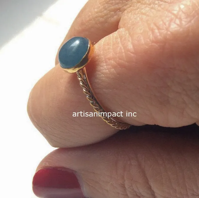 Aquamarine Gold Ring - Women of The World.