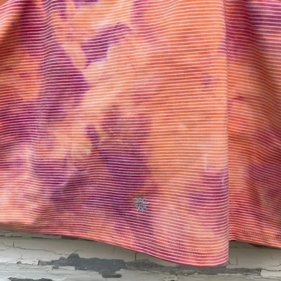 Athleta Conscious Textured Crop D-DD Top Tie Dye Athletic Tank Built in Bra 3X