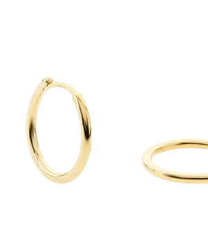 Aya Big Creole 18ct Gold Plated