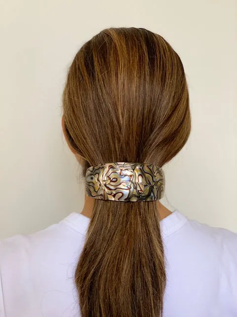 Barrel Extra Large Dark Tortoiseshell Hair Clip