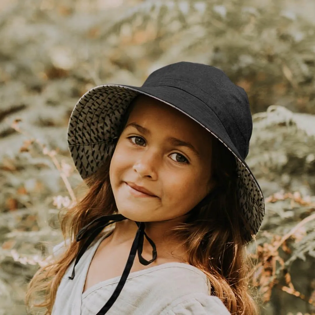 Bedhead Heritage Reversible Explorer Hat- Billie/Ebony S