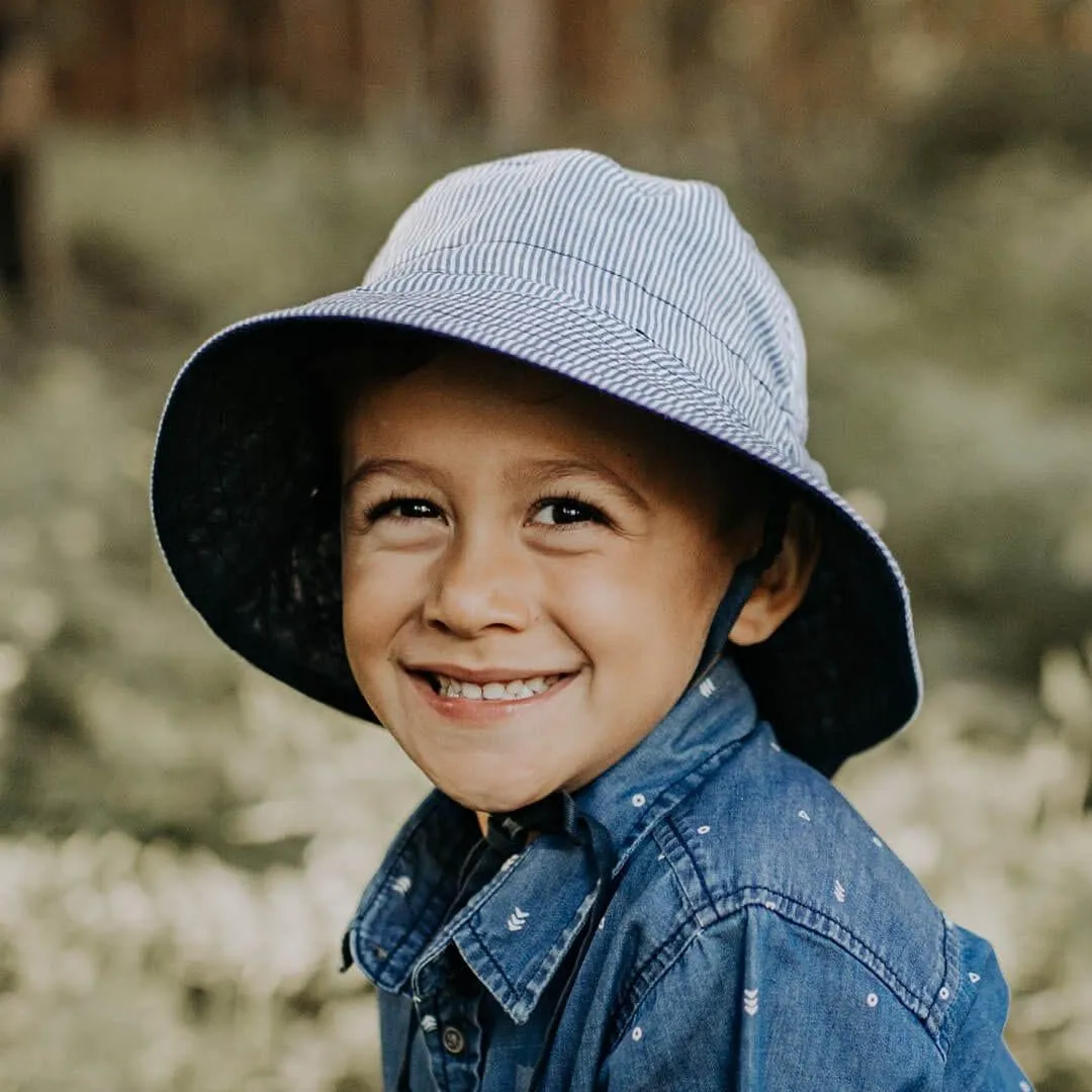 Bedhead Heritage Reversible Explorer Hat- Charlie/Indigo S