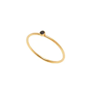 Black Stud Ring