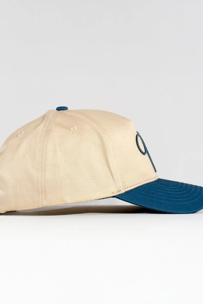 Blue V. Hat Leather Strap - Off-White