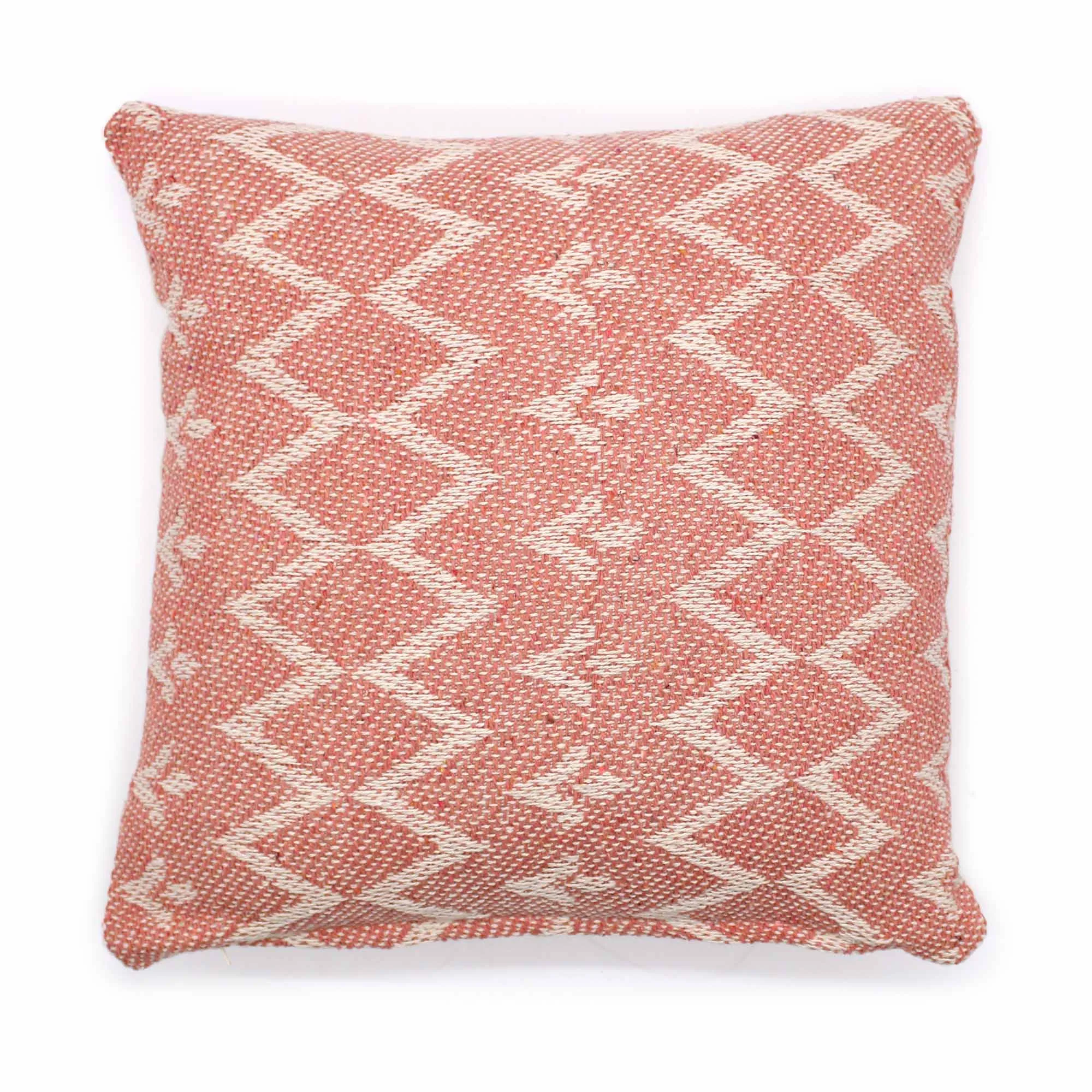 Boho Cushion Cover - Jaggered Pink - 40x40cm