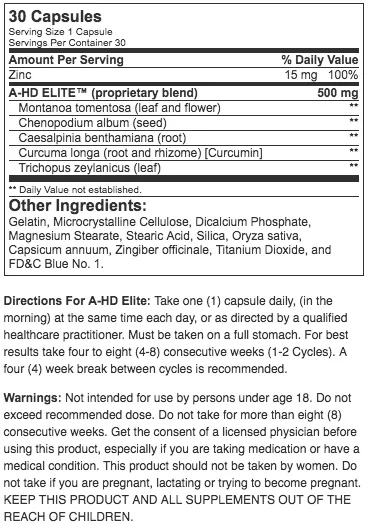 BPI Sports A-HD Elite (30 Capsules) Exp Aug 2027