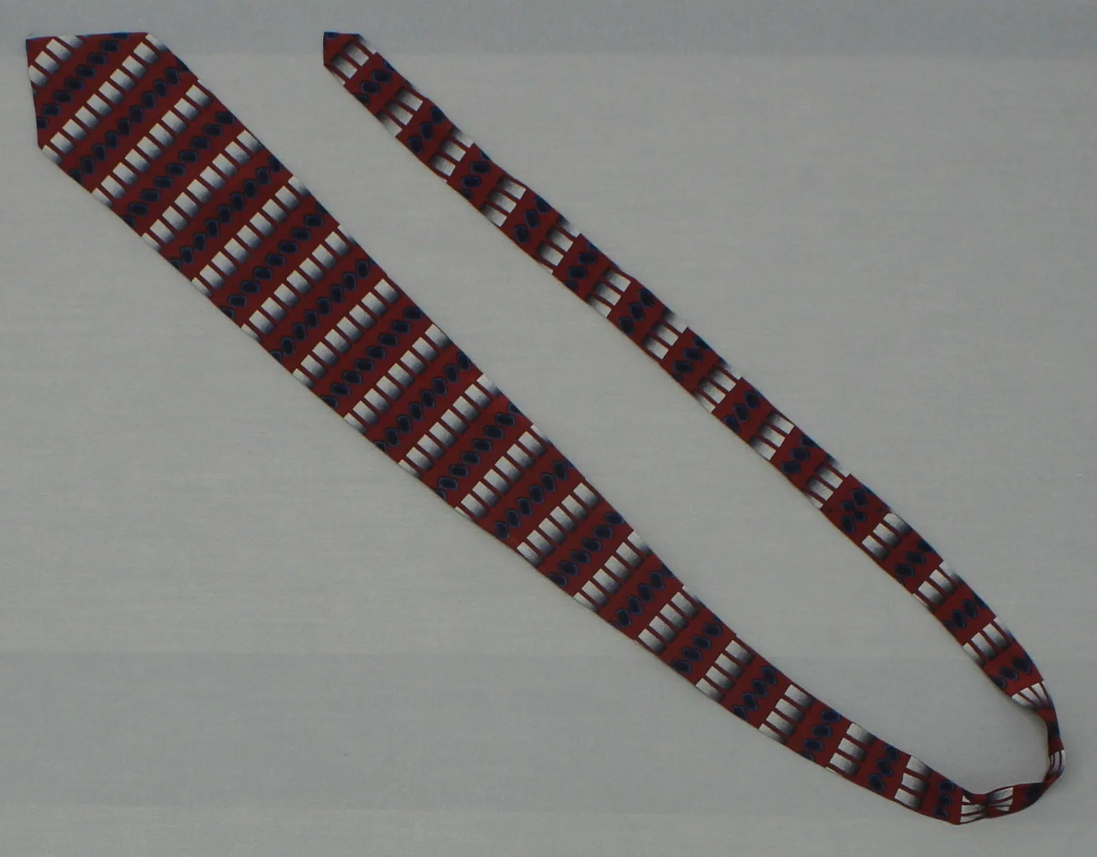 Brandini Cotton Geometric Necktie Vintage Tie