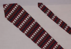 Brandini Cotton Geometric Necktie Vintage Tie