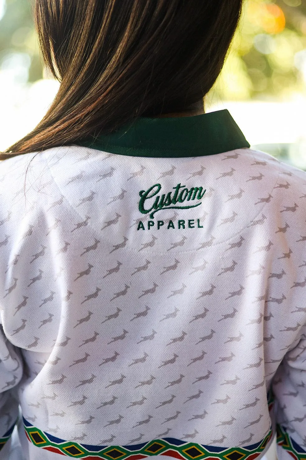 CA Ladies Supporters Cotton Golfer L/Sleeve | White Amandla
