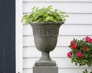Campania Williamsburg Strapwork Leaf Urn