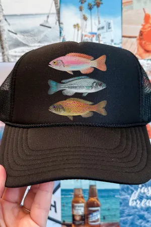 Catch Of The Day Otto Black Foam Front Trucker Hat
