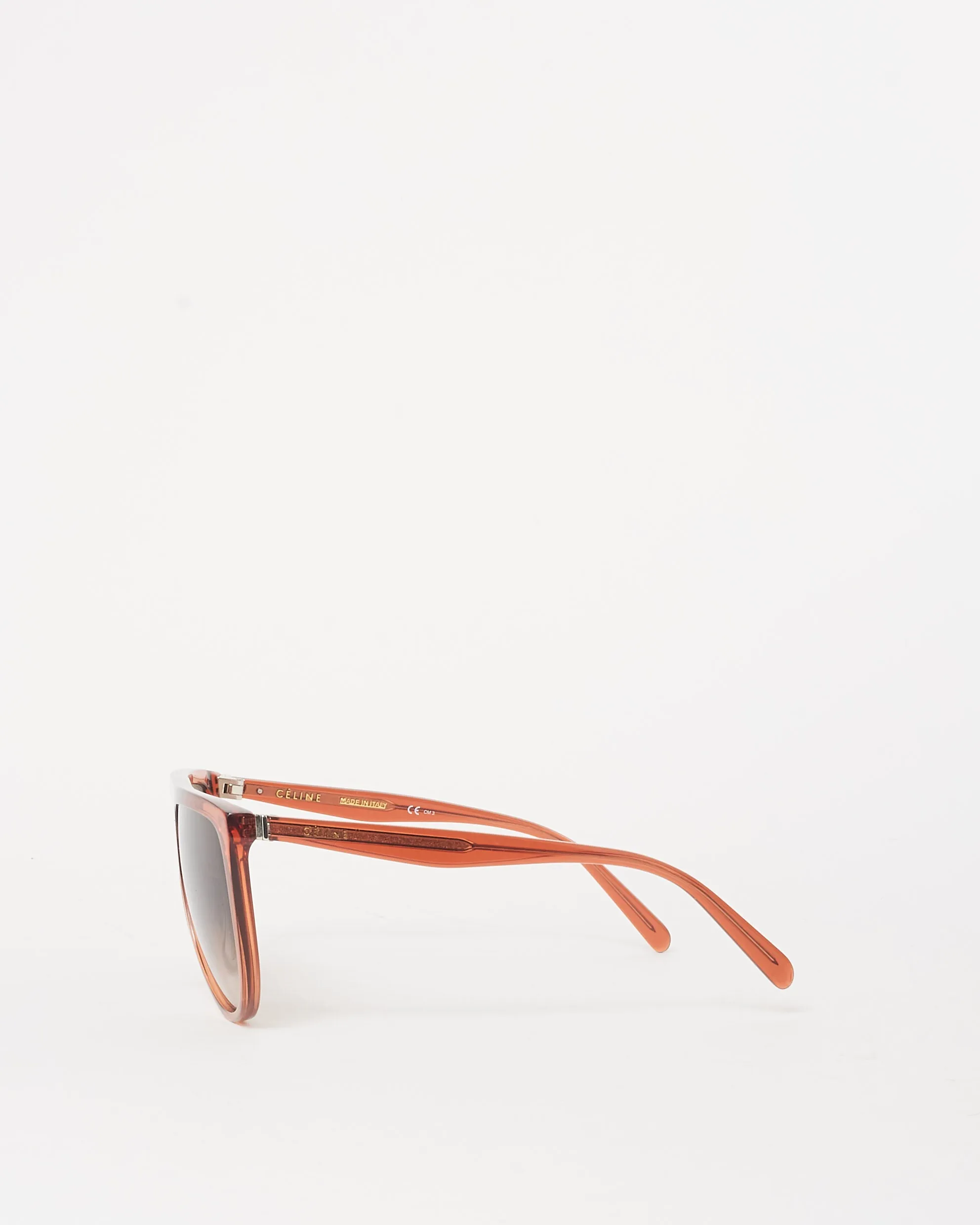 Celine Oversized Red Flat Top CL41435/S Sunglasses