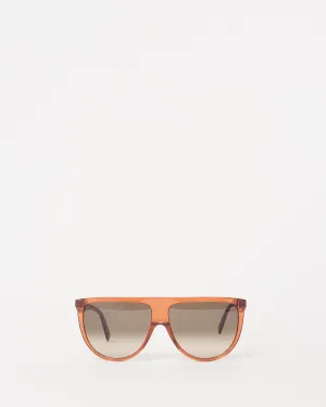 Celine Oversized Red Flat Top CL41435/S Sunglasses