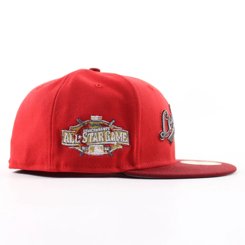 Cincinnati Reds 2015 All Star Game New Era 59Fifty Fitted Hat (Scarlet Red Gray Under Brim)