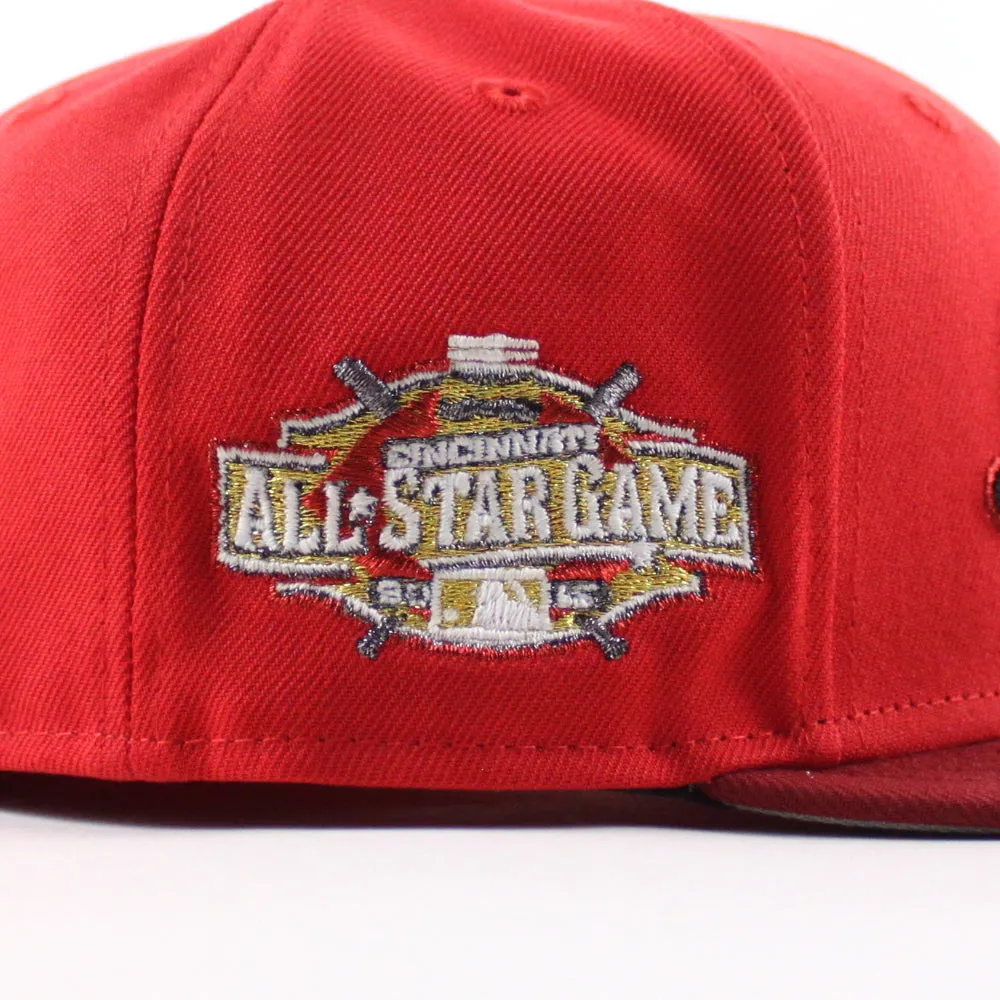 Cincinnati Reds 2015 All Star Game New Era 59Fifty Fitted Hat (Scarlet Red Gray Under Brim)