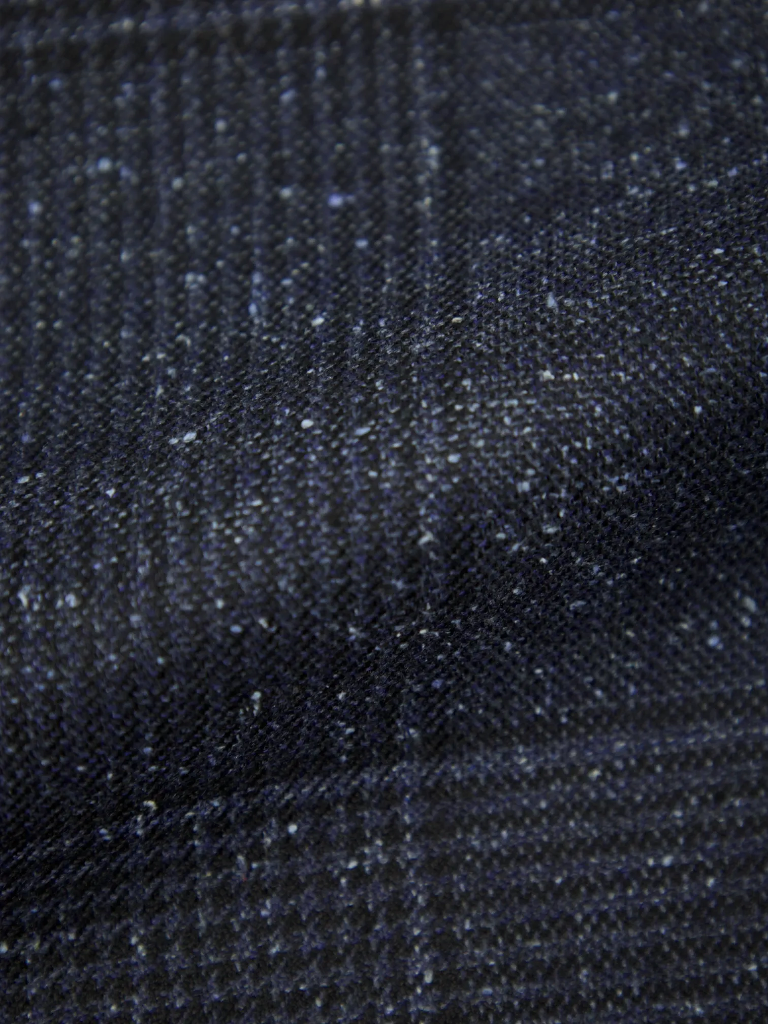 Corneliani Blue Wool & Silk Donegal Check Jacket