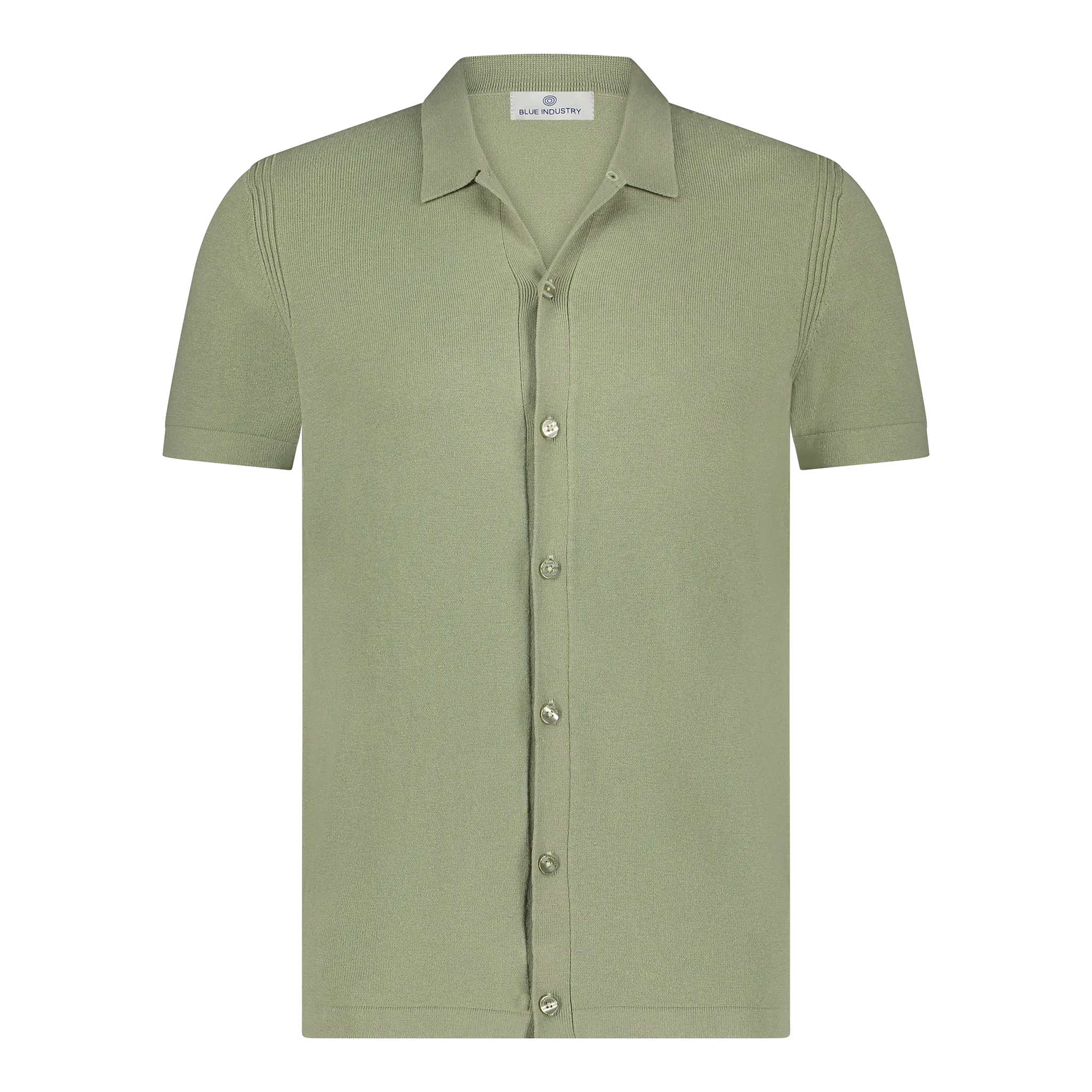 Costal Knit Button-Up