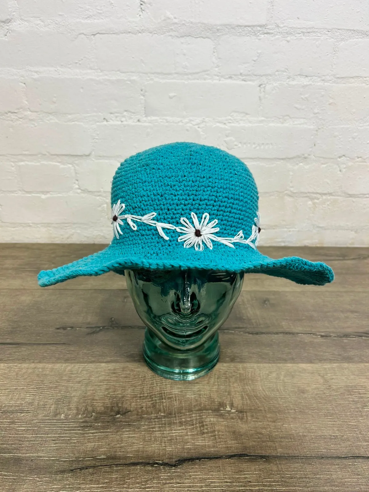 Cotton Flower Embroidered Hat