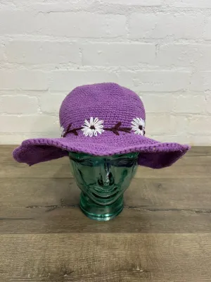 Cotton Flower Embroidered Hat