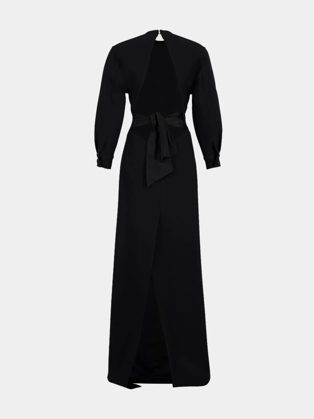 Cut-Out Back Knot Detailed Maxi Dress