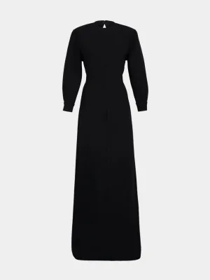 Cut-Out Back Knot Detailed Maxi Dress